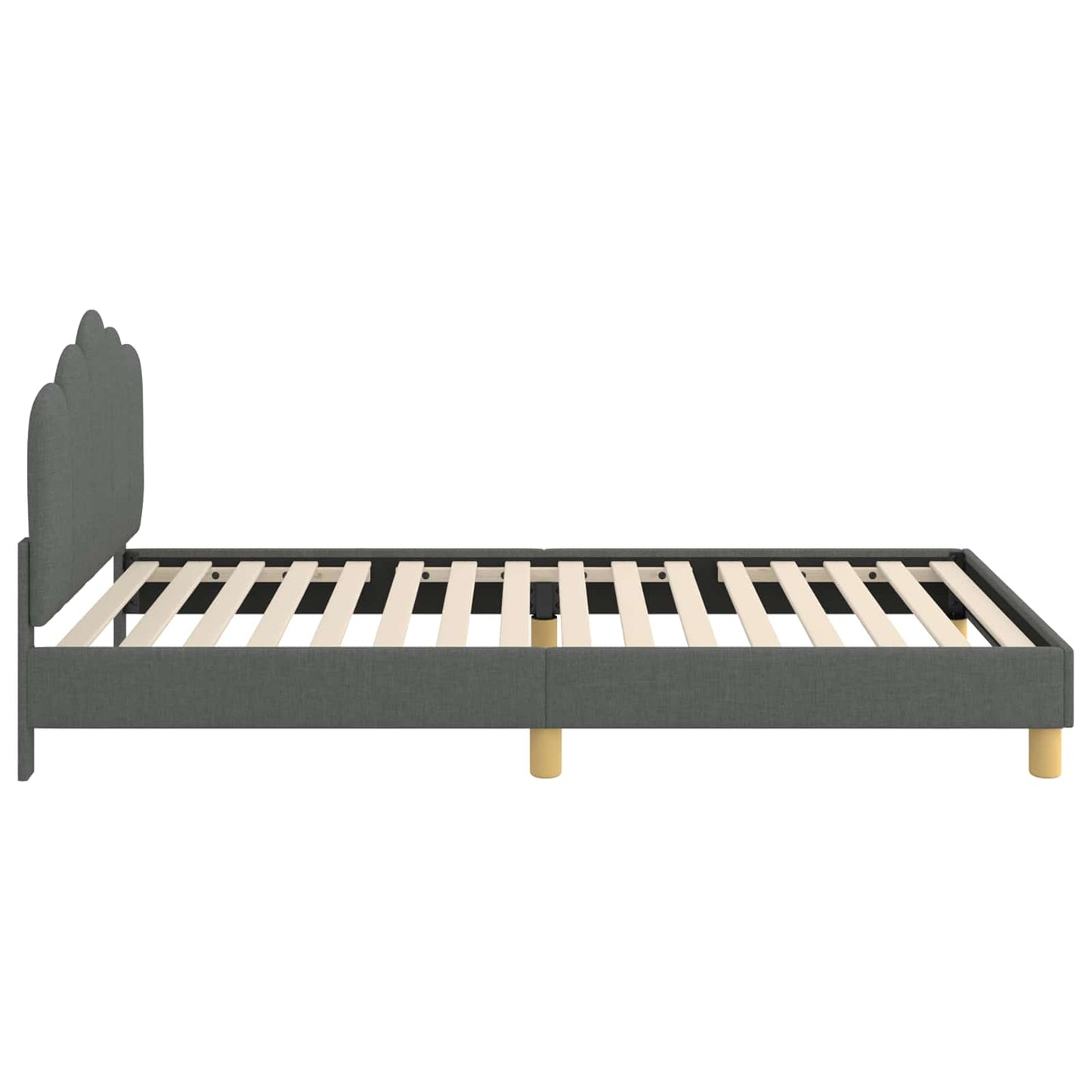 Struttura letto bambini con testata Grigio Scuro 80 x 200 cm | homemem39