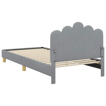 Struttura letto bambini con testata Grigio Chiaro 90 x 190 cm | homemem39