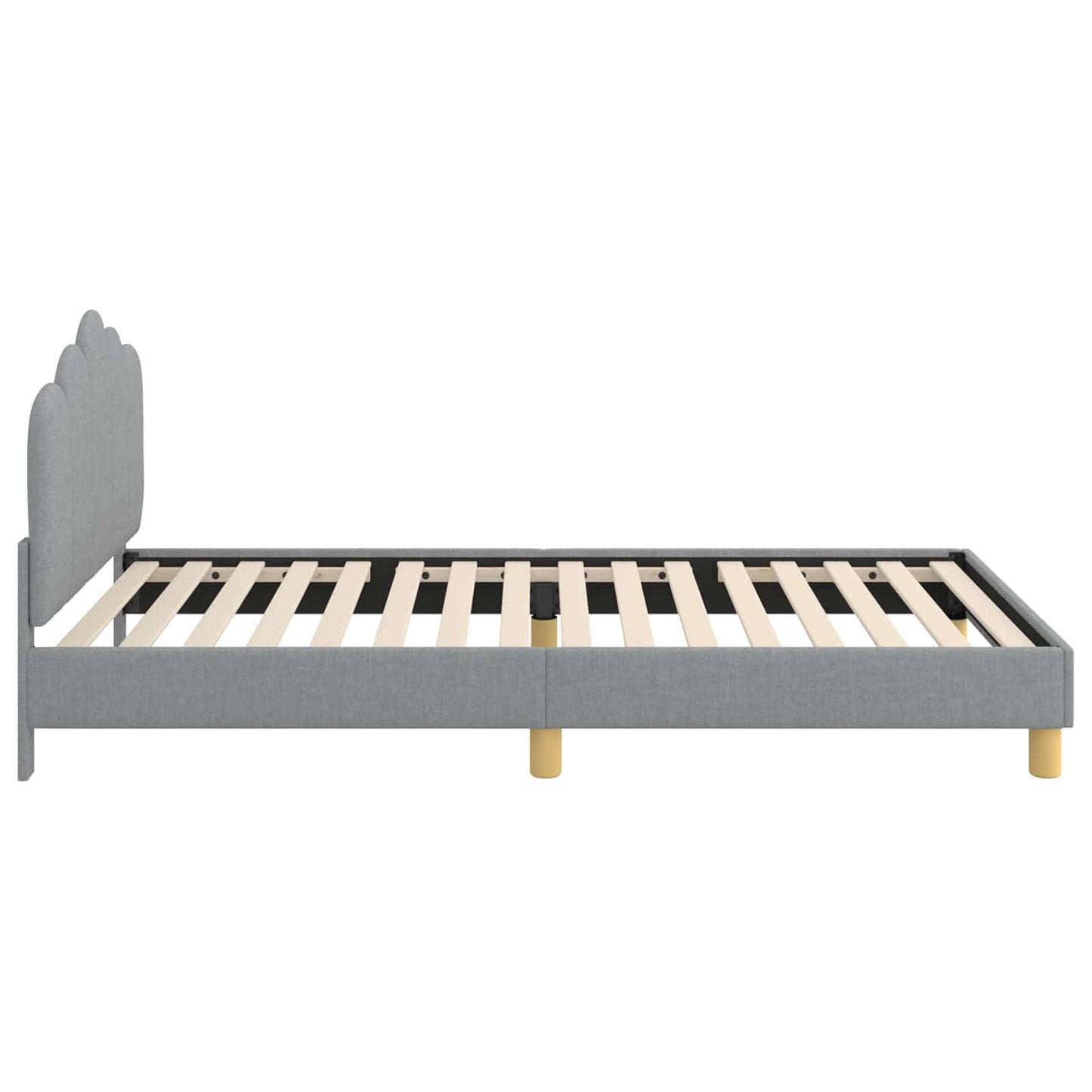 Struttura letto bambini con testata Grigio Chiaro 90 x 190 cm | homemem39