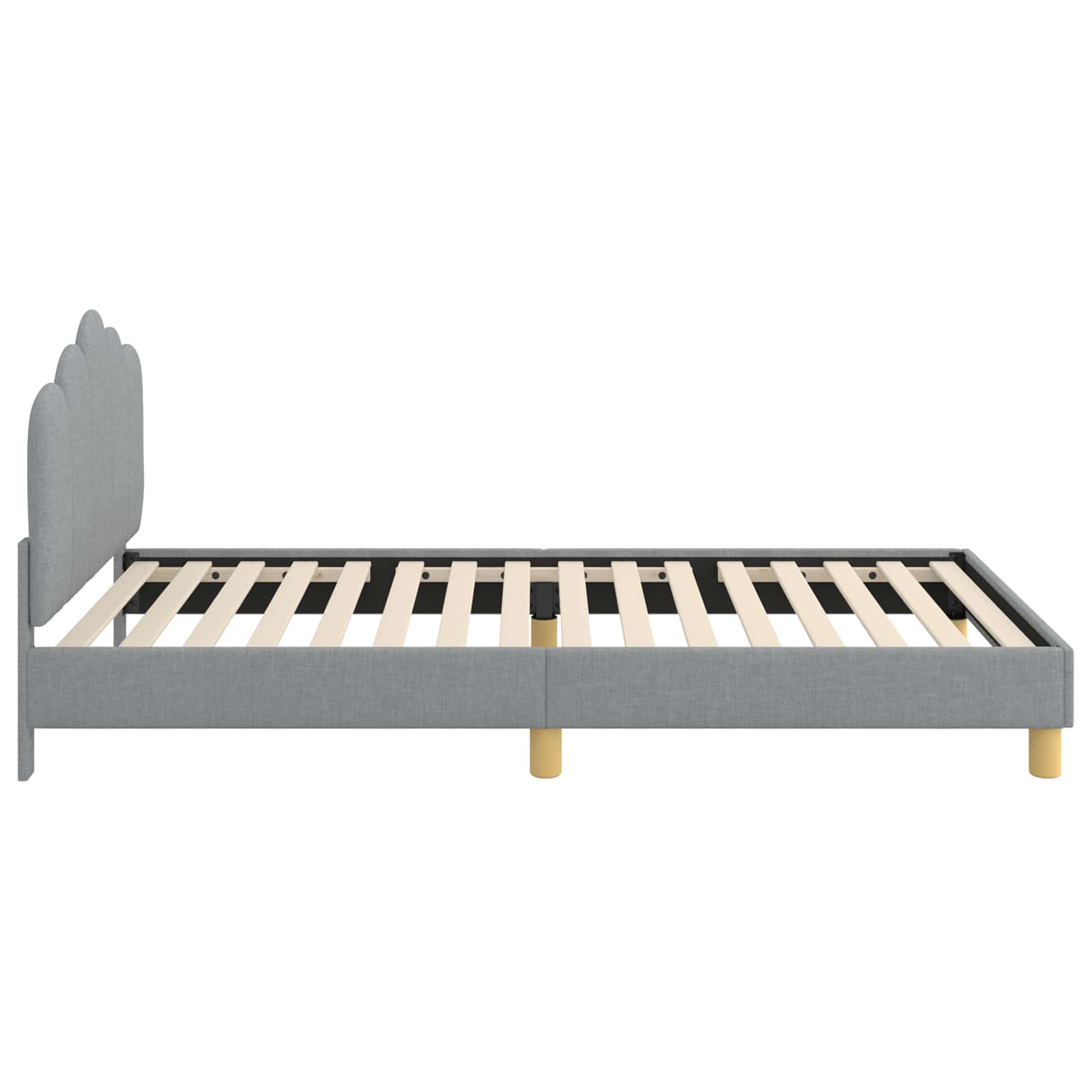 Struttura letto bambini con testata Grigio Chiaro 90 x 190 cm | homemem39