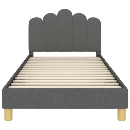 Struttura letto bambini con testata Grigio Scuro 90 x 190 cm | homemem39