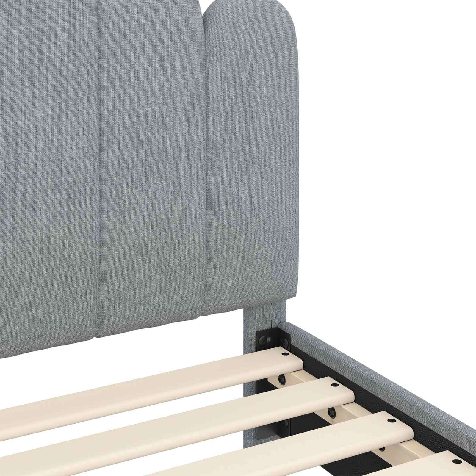 Struttura letto bambini con testata Grigio Chiaro 90 x 200 cm | homemem39