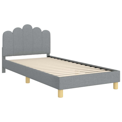Struttura letto bambini con testata Grigio Chiaro 90 x 200 cm | homemem39