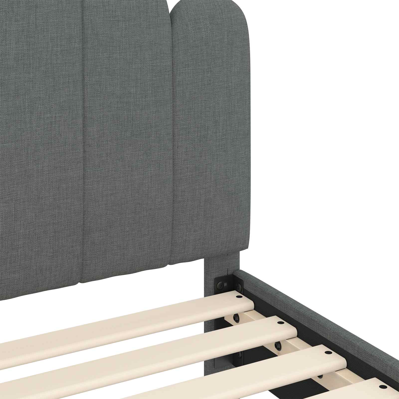 Struttura letto bambini con testata Grigio Scuro 90 x 200 cm | homemem39