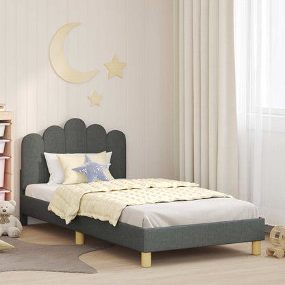 Struttura letto bambini con testata Grigio Scuro 90 x 200 cm | homemem39