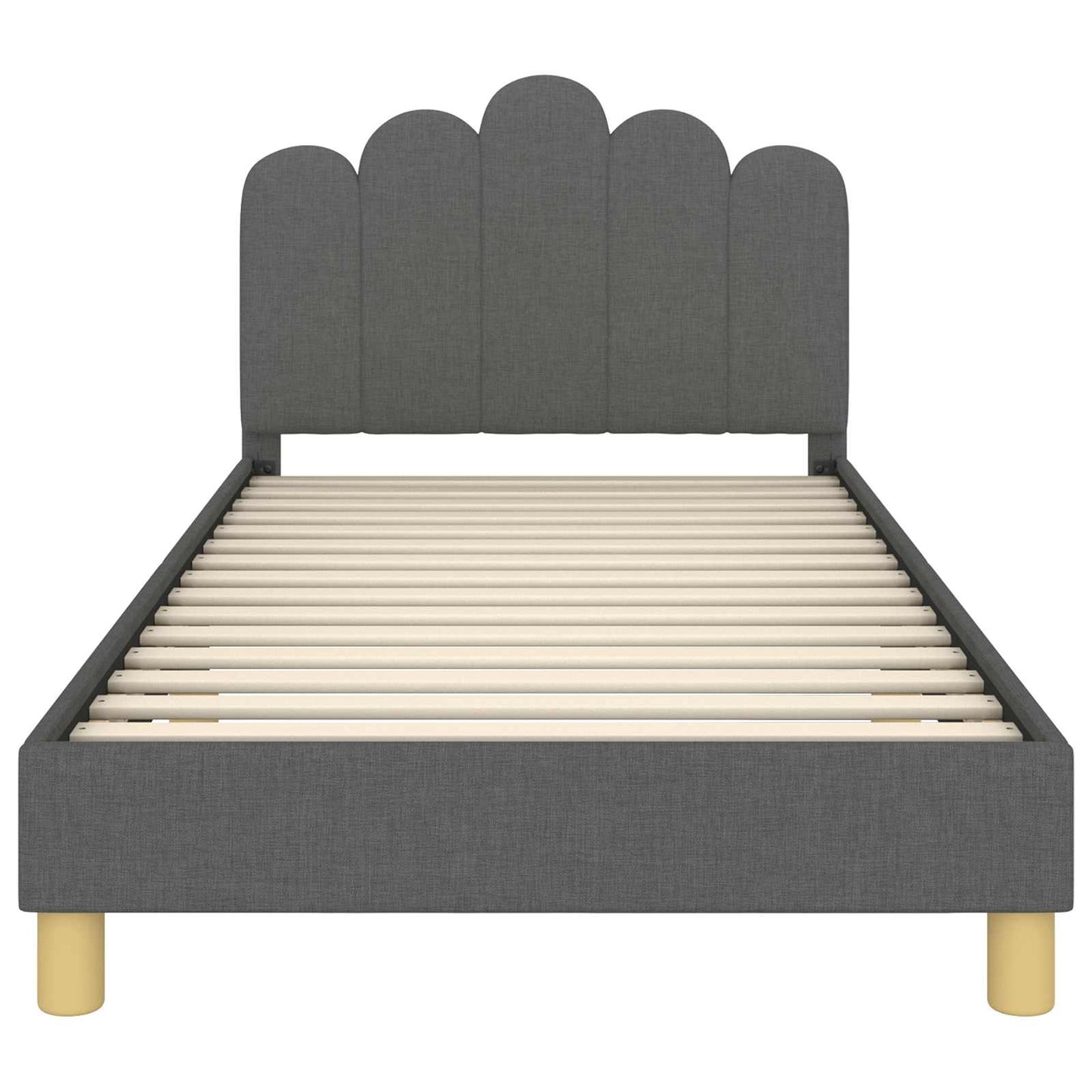 Struttura letto bambini con testata Grigio Scuro 90 x 200 cm | homemem39