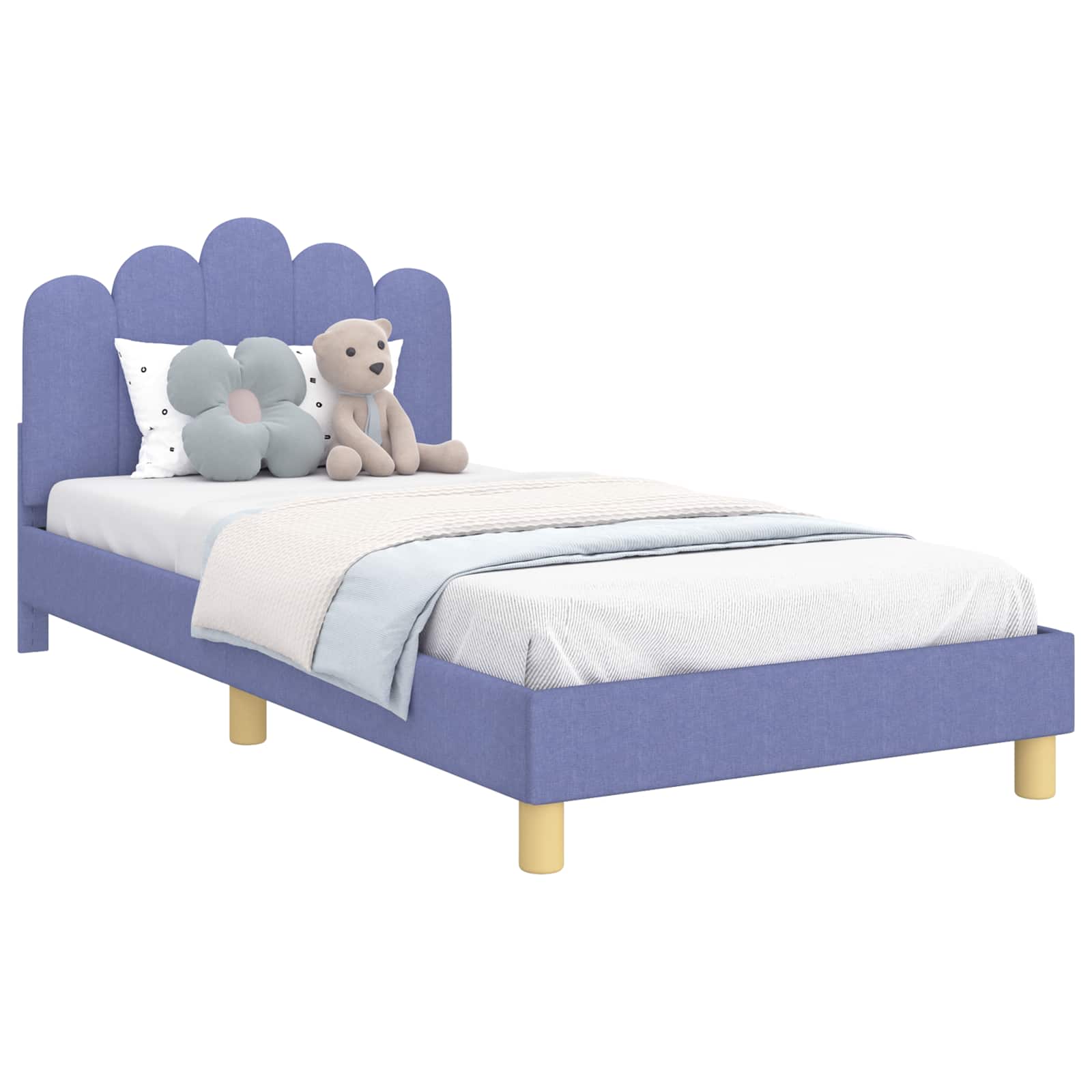 Struttura letto bambini con testata Blu jeans 90 x 200 cm | homemem39