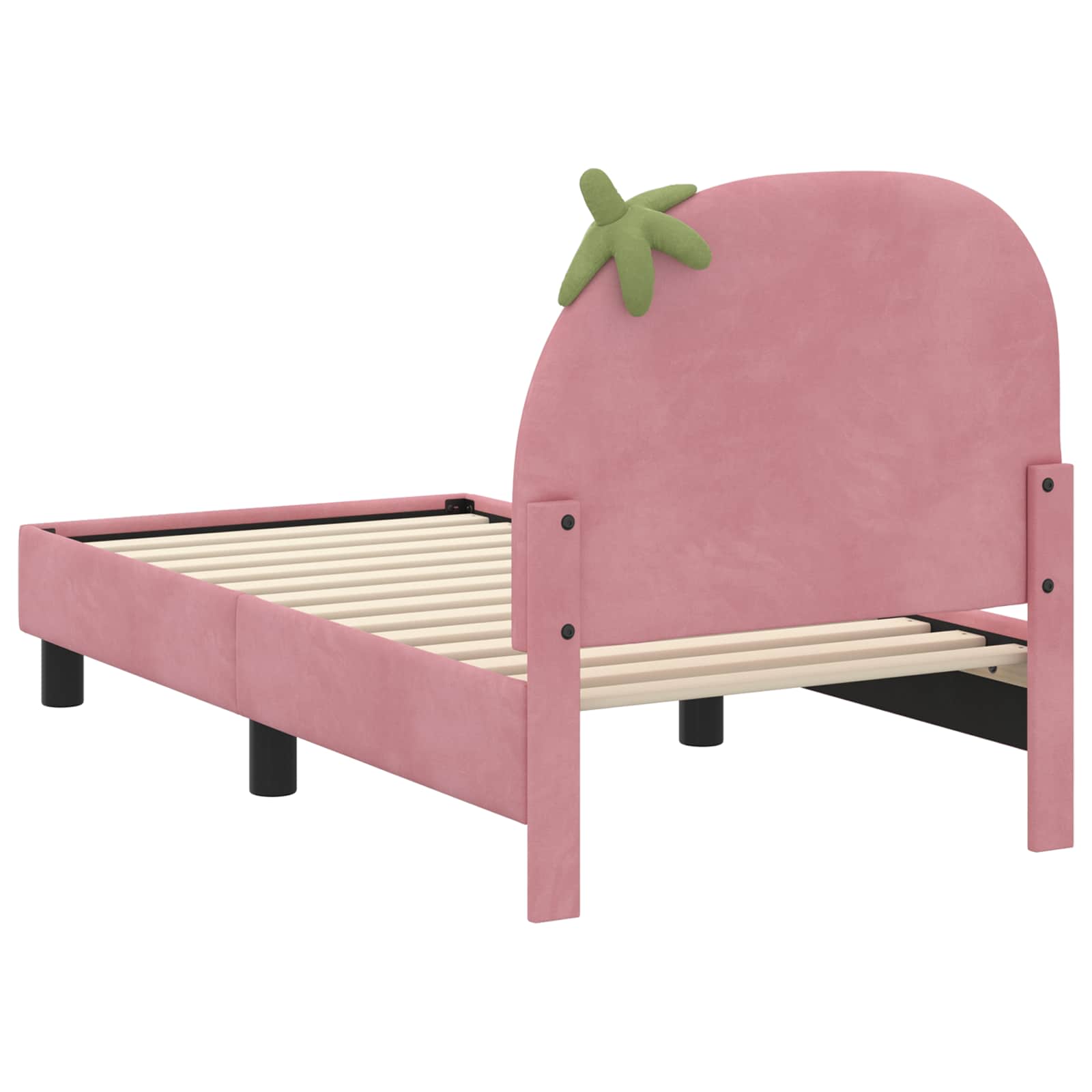 Struttura letto per bambini con testata Rosa 70 x 140 cm | homemem39