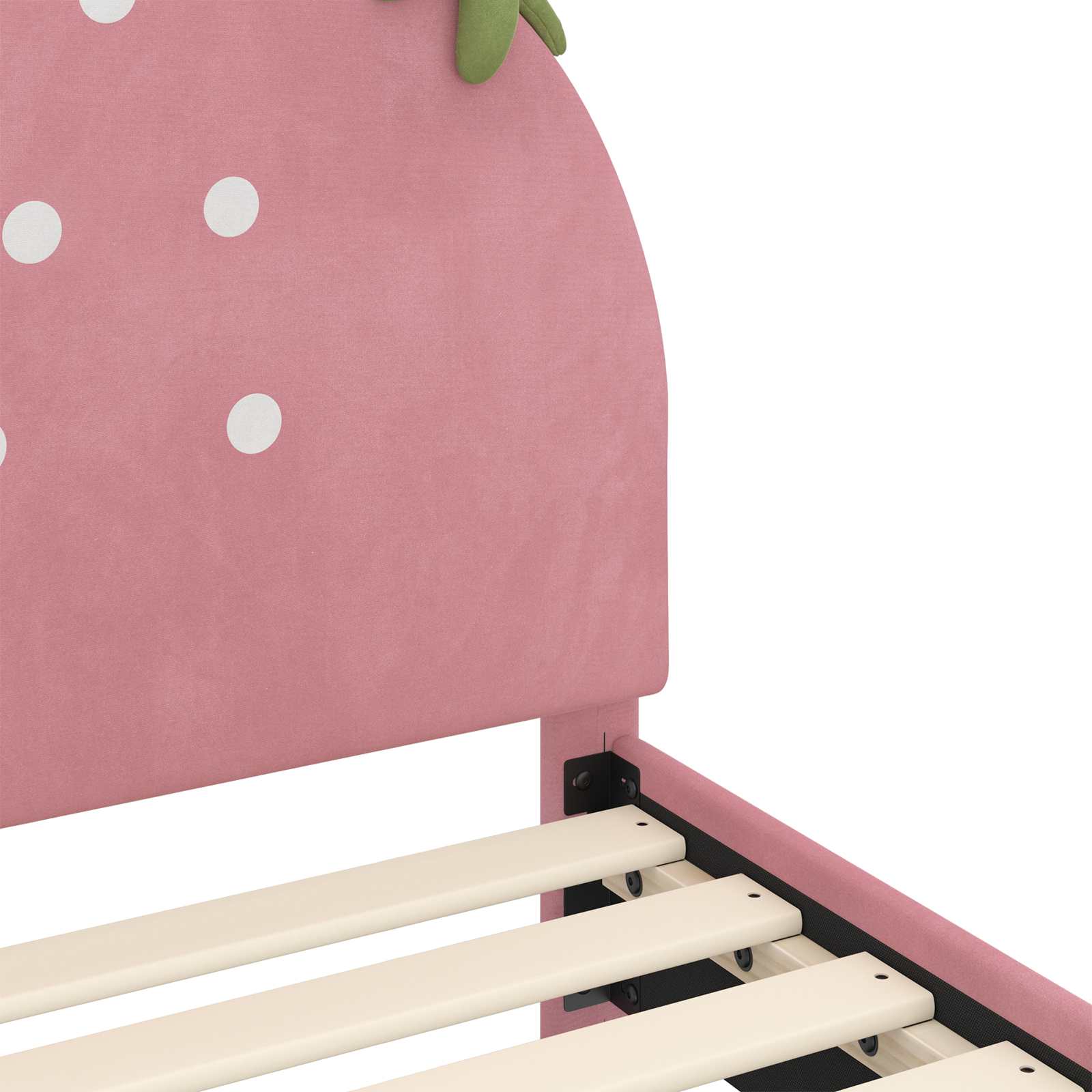 Struttura letto per bambini con testata Rosa 70 x 140 cm | homemem39