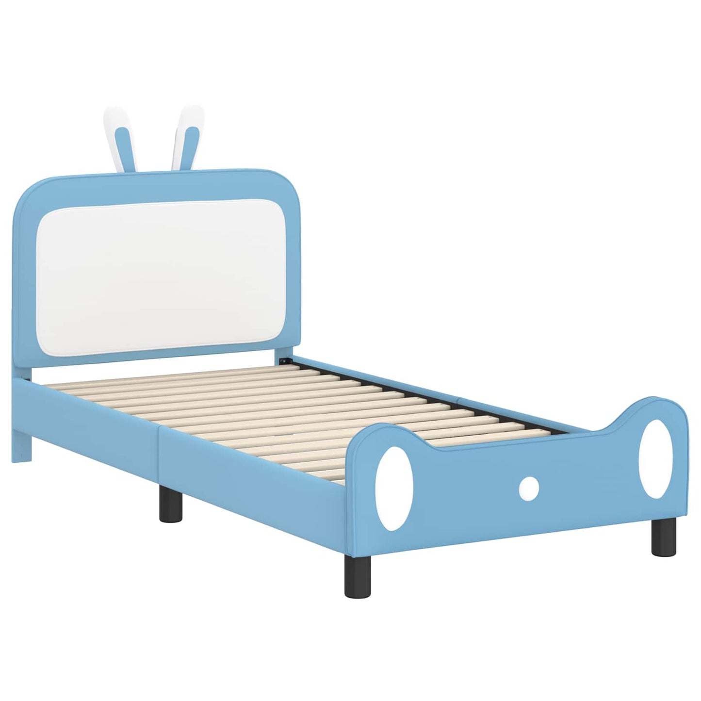 Struttura letto bambini con testata Blu 80 x 200 cm PU | homemem39