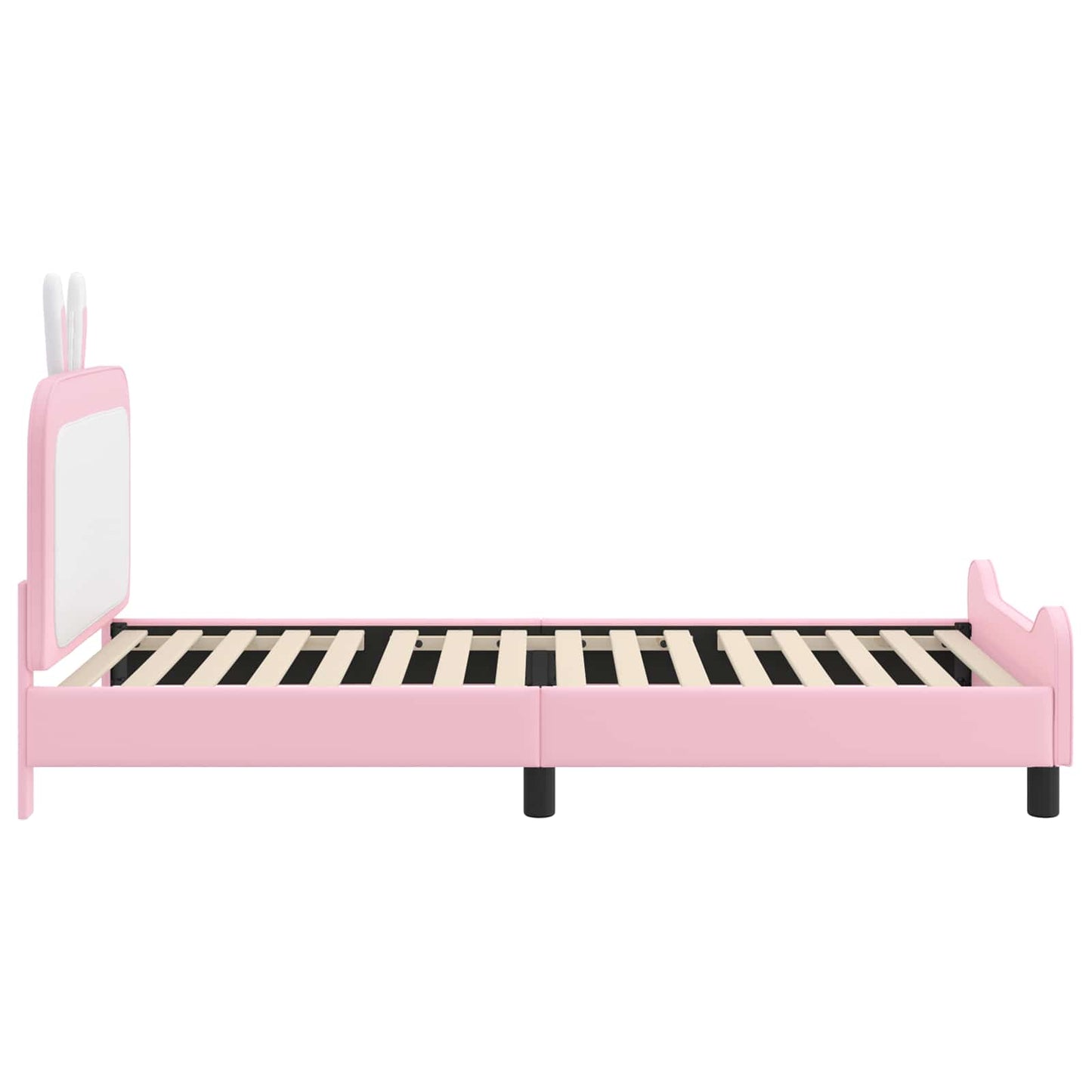 Struttura letto bambini con testata Rosa 90 x 190 cm PU | homemem39