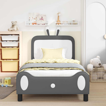 Struttura letto bambini con testata Grigio Chiaro 90 x 190 cm | homemem39
