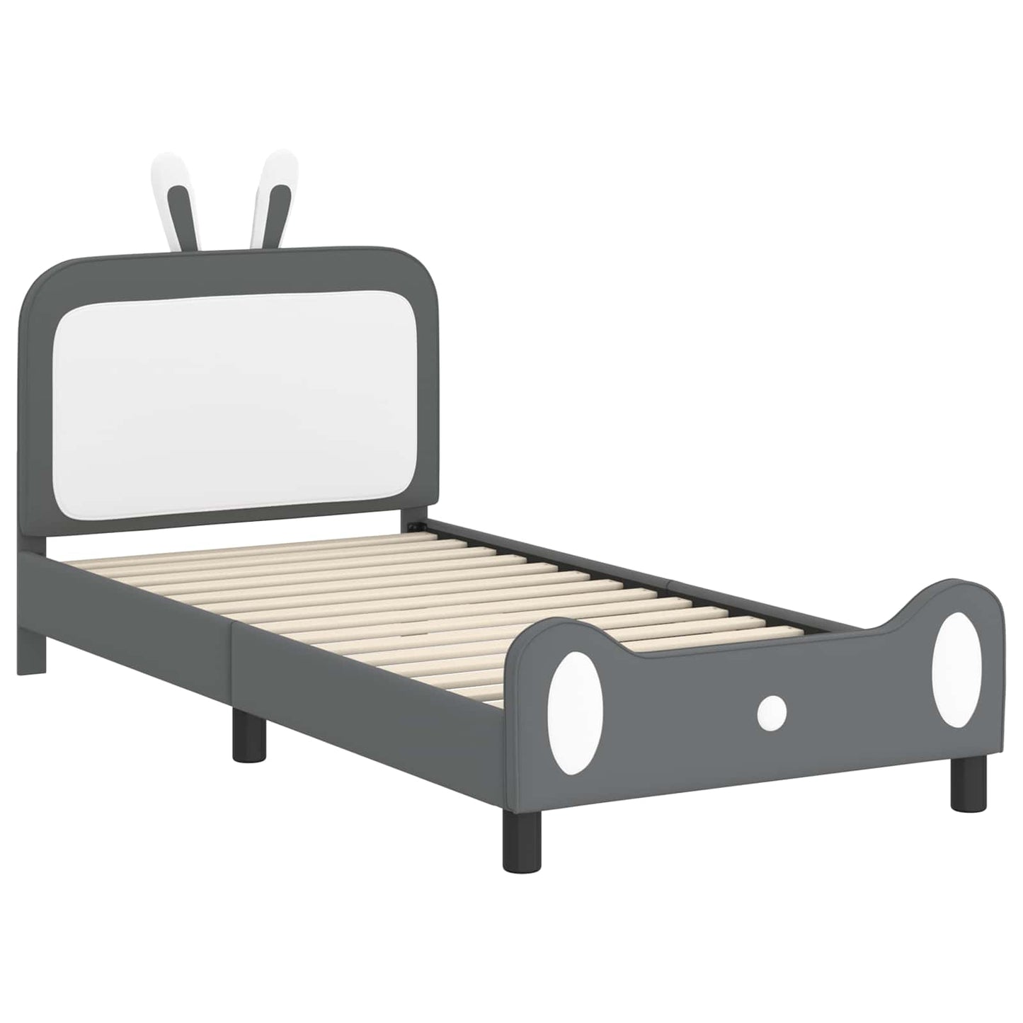 Struttura letto bambini con testata Grigio Chiaro 90 x 190 cm | homemem39