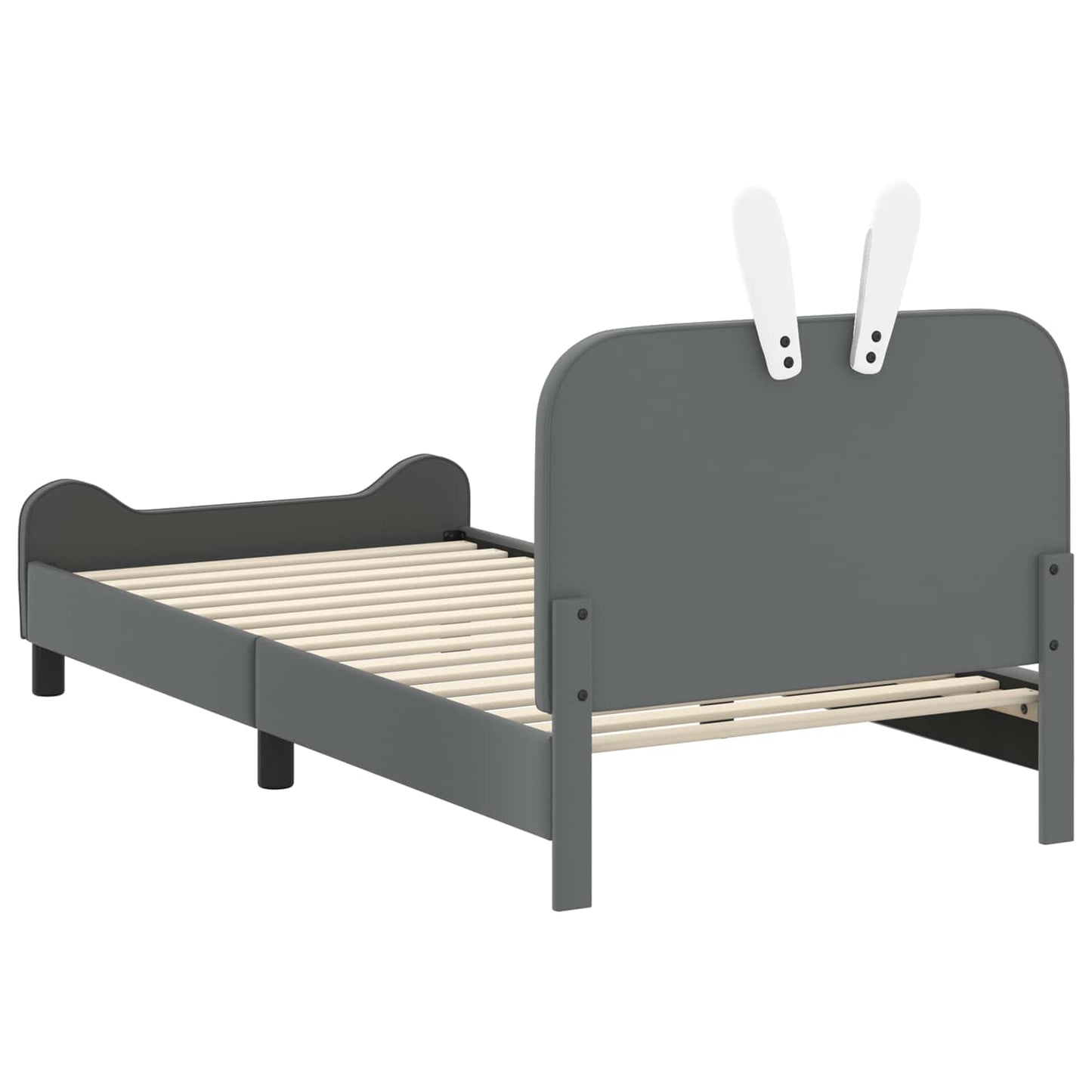 Struttura letto bambini con testata Grigio Chiaro 90 x 190 cm | homemem39
