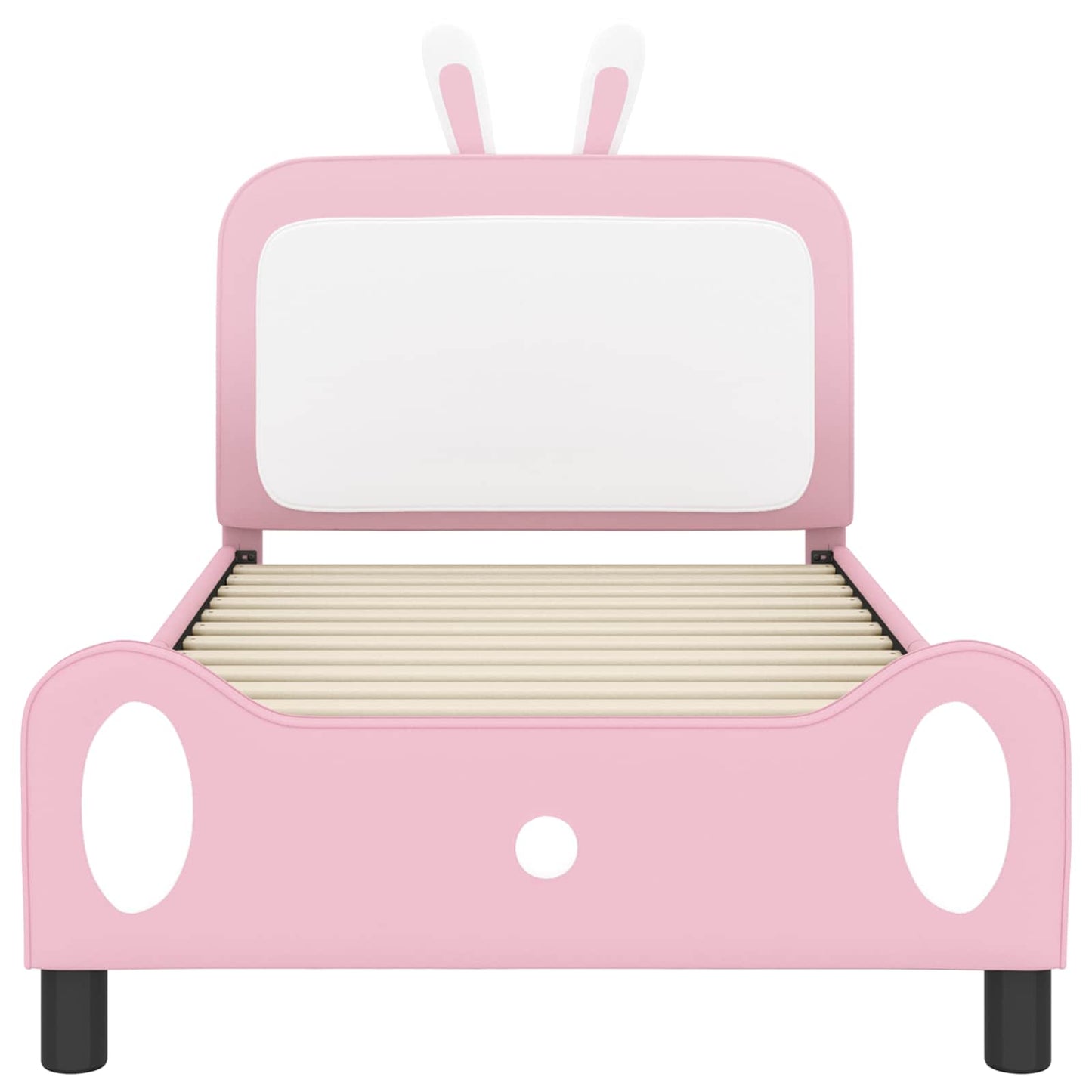 Struttura letto bambini con testata Rosa 90 x 200 cm PU | homemem39
