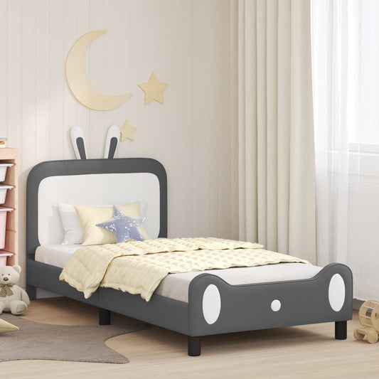 Struttura letto bambini con testata Grigio Chiaro 90 x 200 cm | homemem39