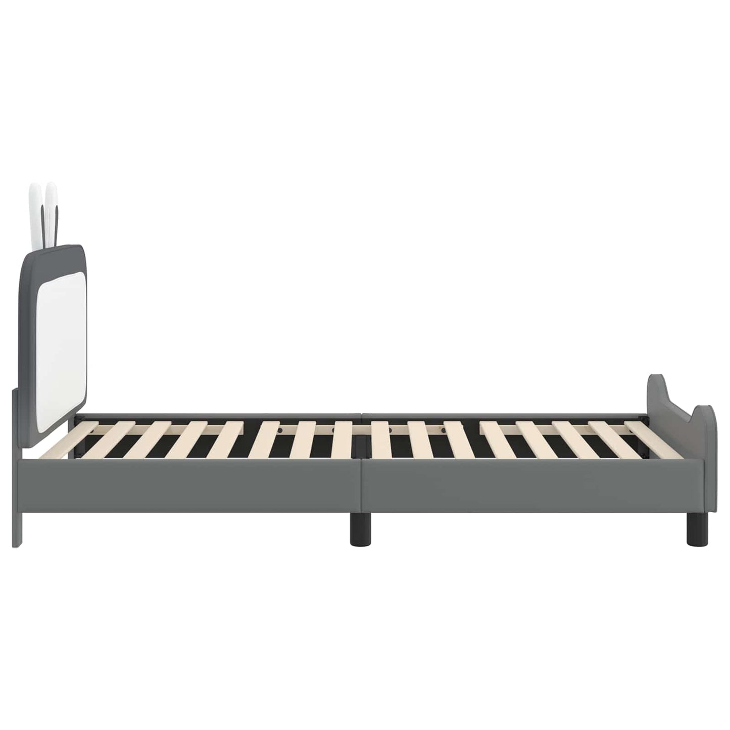Struttura letto bambini con testata Grigio Chiaro 90 x 200 cm | homemem39