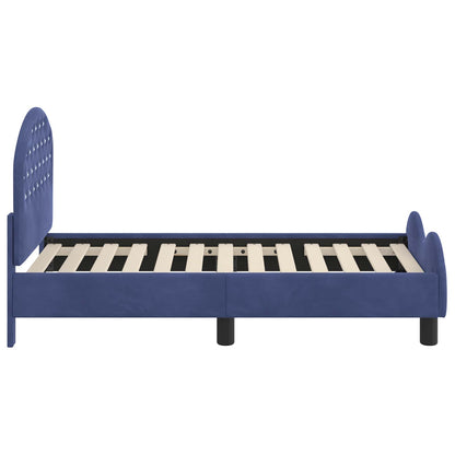 Struttura letto per bambini con testata Blu Polizia 70 x 140 cm | homemem39
