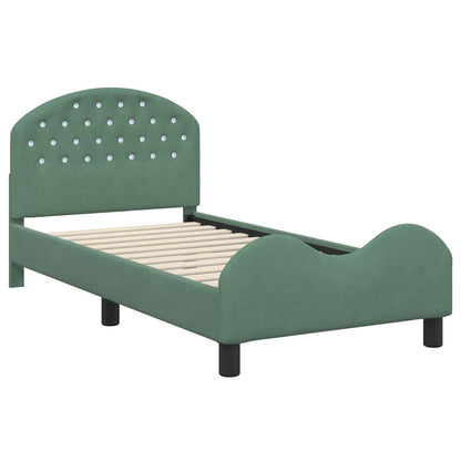 Struttura letto bambini con testata Verde Mare 80 x 160 cm