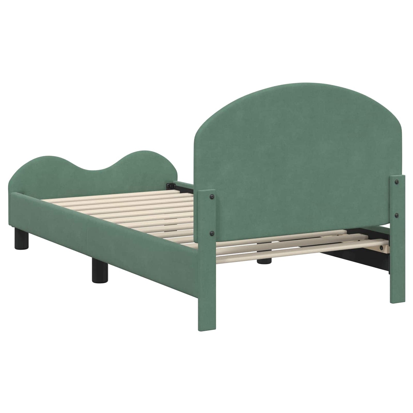 Struttura letto bambini con testata Verde Mare 80 x 160 cm
