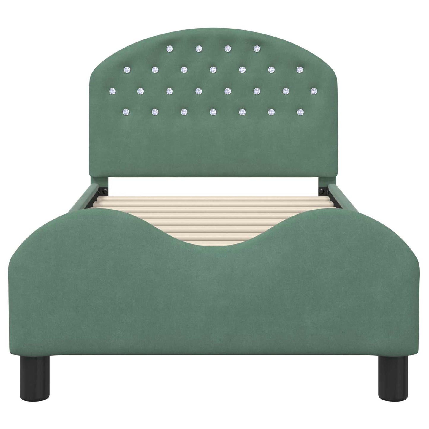 Struttura letto bambini con testata Verde Mare 80 x 160 cm