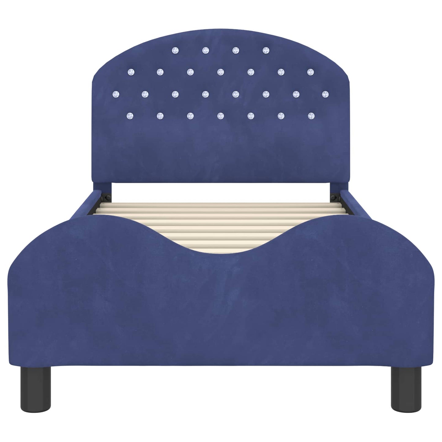 Struttura letto bambini con testata Blu Polizia 80 x 160 cm