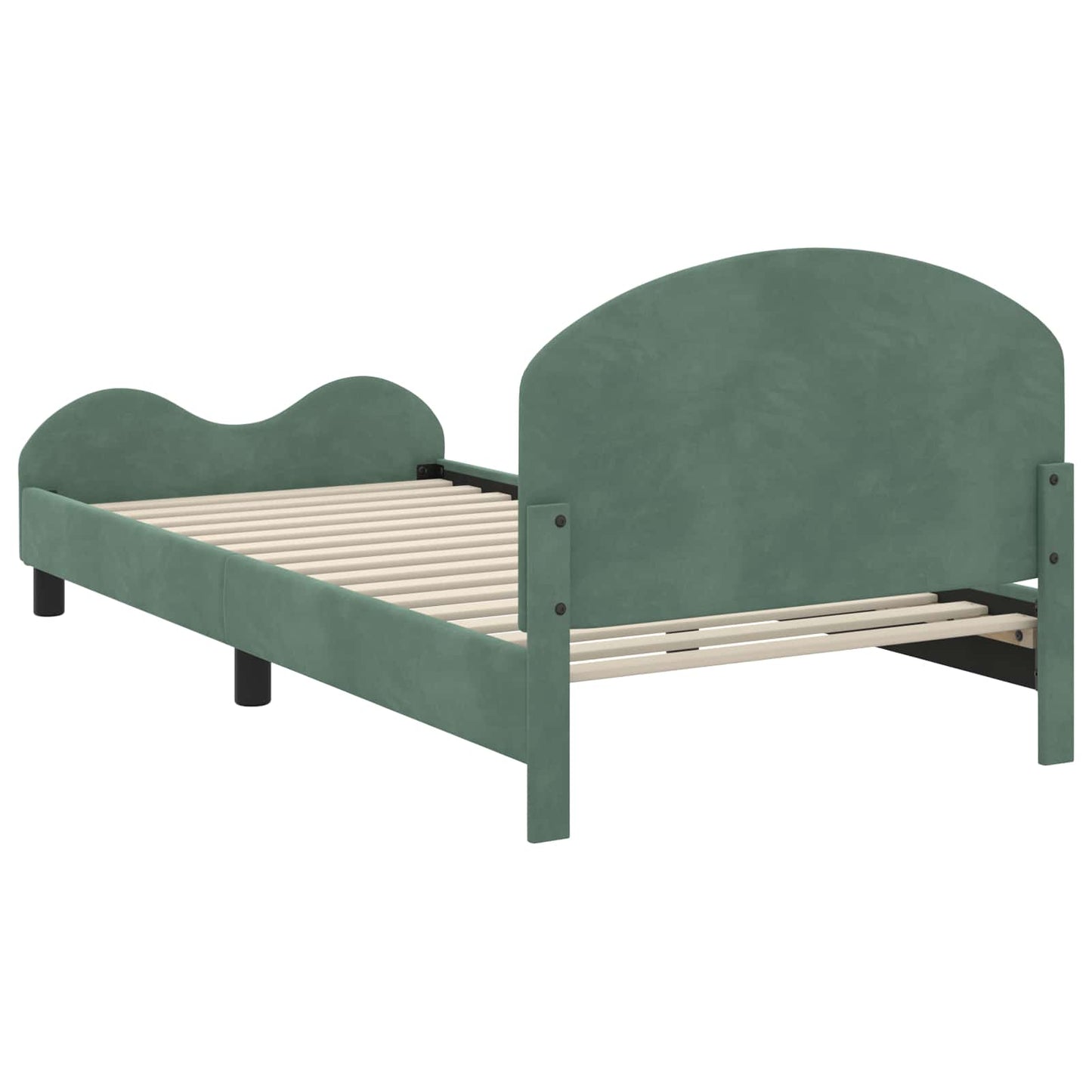 Struttura letto bambini con testata Verde Mare 90 x 200 cm