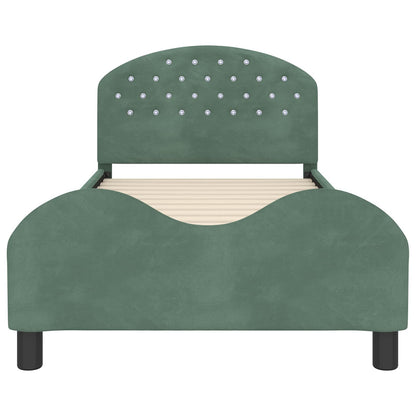 Struttura letto bambini con testata Verde Mare 90 x 200 cm
