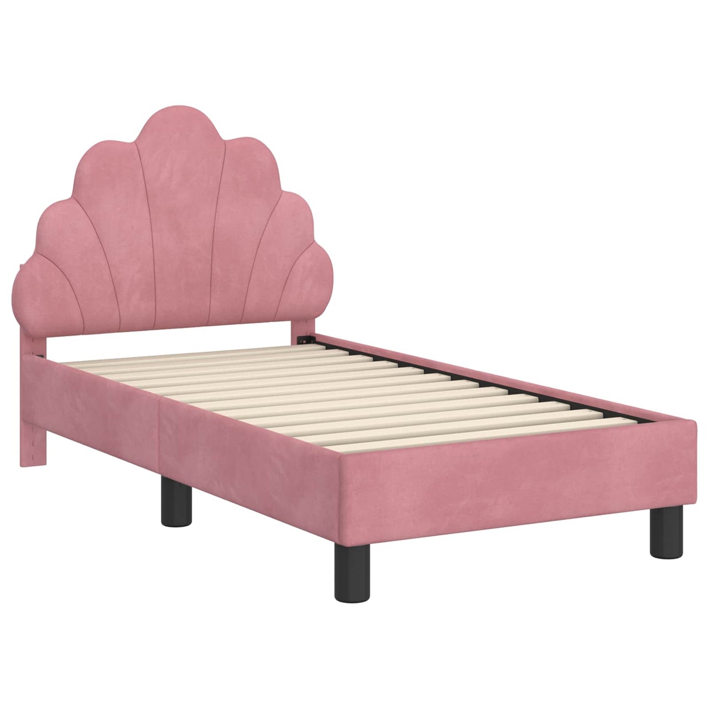 Struttura letto per bambini con testata Rosa 70 x 140 cm