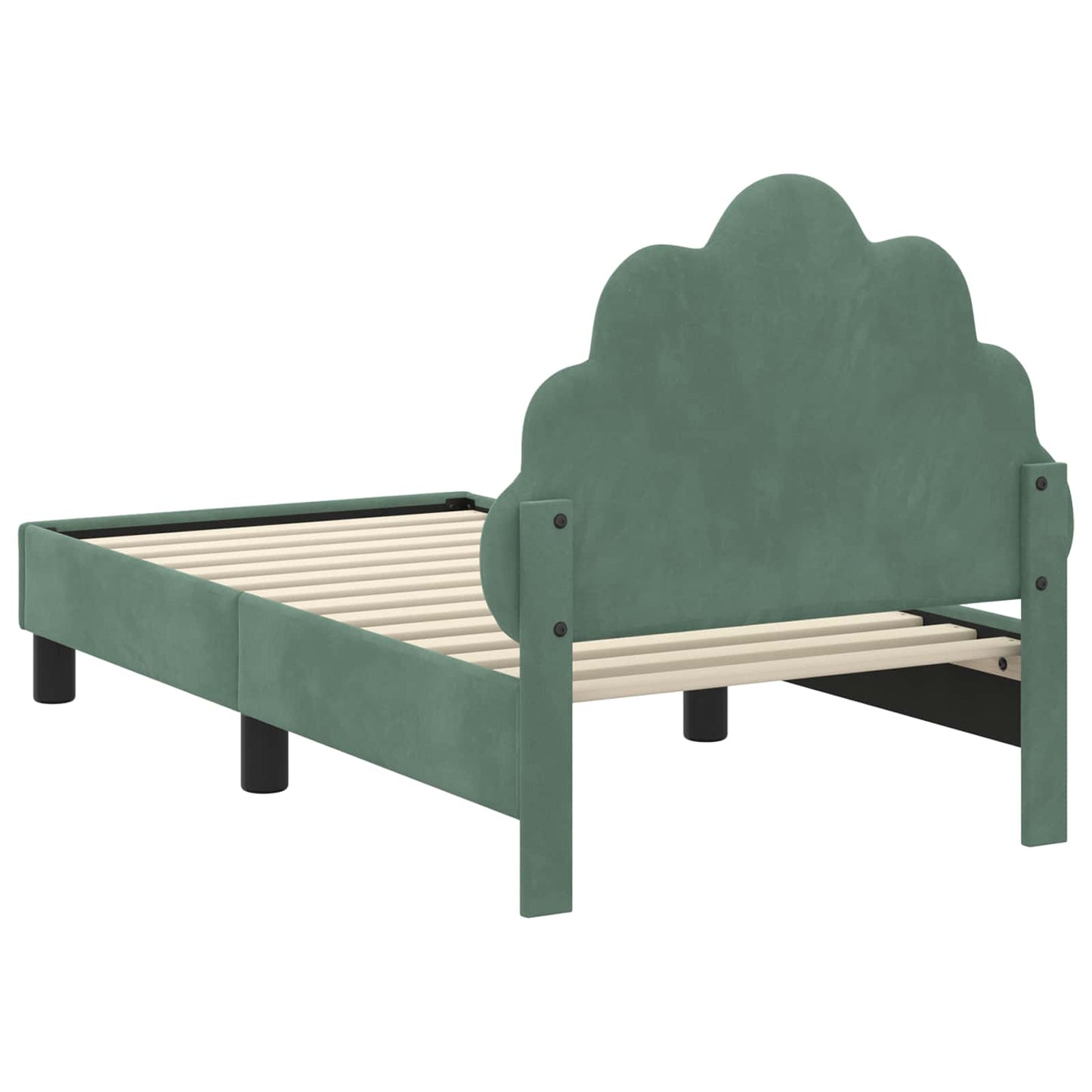 Struttura letto per bambini con testata Verde Mare 70 x 140 cm
