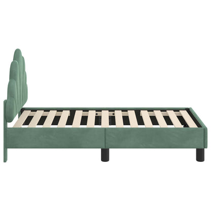 Struttura letto per bambini con testata Verde Mare 70 x 140 cm