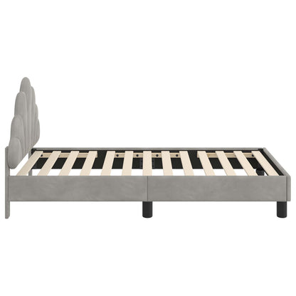 Struttura letto bambini con testata Grigio chiaro 80 x 160 cm