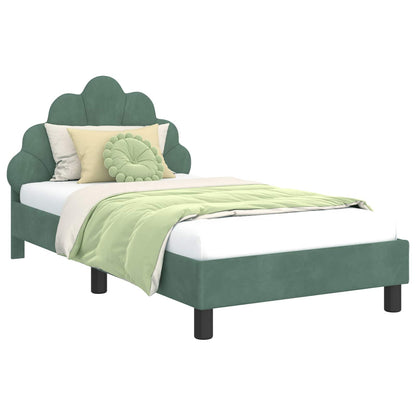 Struttura letto bambini con testata Verde Mare 80 x 160 cm