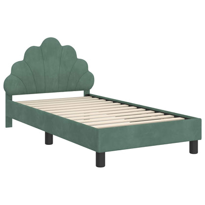 Struttura letto bambini con testata Verde Mare 80 x 160 cm