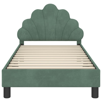 Struttura letto bambini con testata Verde Mare 80 x 160 cm