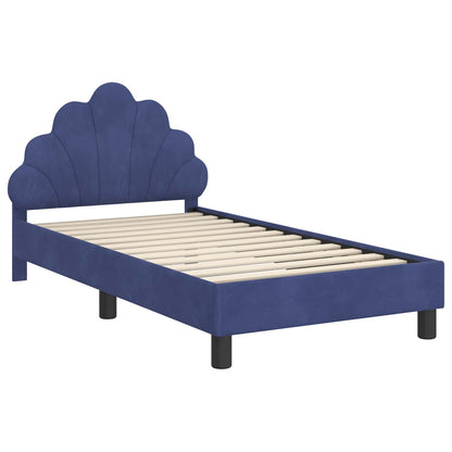 Struttura letto bambini con testata Blu Polizia 80 x 160 cm