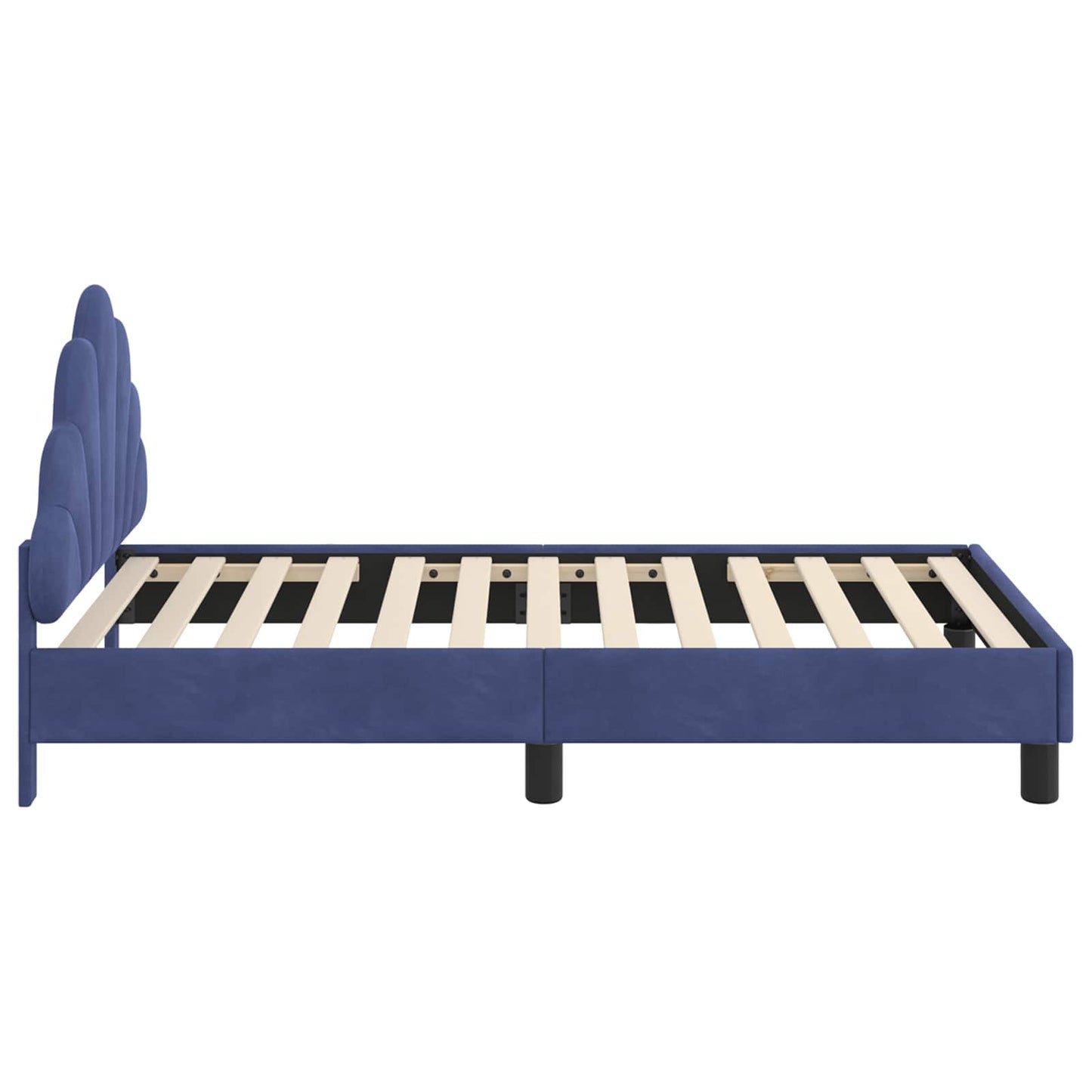 Struttura letto bambini con testata Blu Polizia 80 x 160 cm