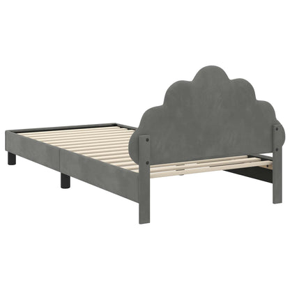 Struttura letto bambini con testata Grigio scuro 80 x 200 cm