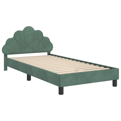 Struttura letto bambini con testata Verde Mare 80 x 200 cm