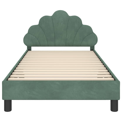 Struttura letto bambini con testata Verde Mare 80 x 200 cm