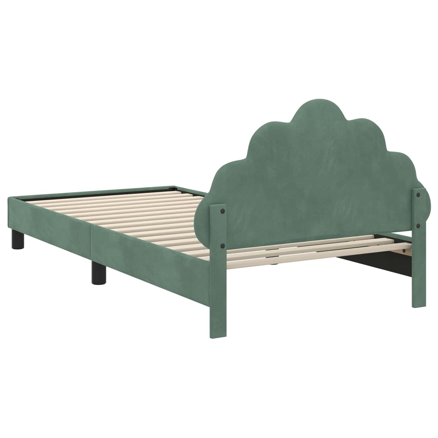 Struttura letto bambini con testata Verde Mare 90 x 200 cm