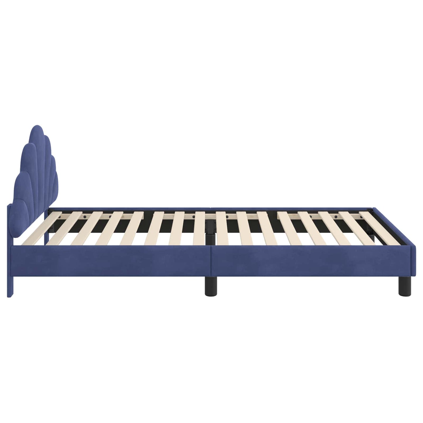 Struttura letto bambini con testata Blu Polizia 90 x 200 cm