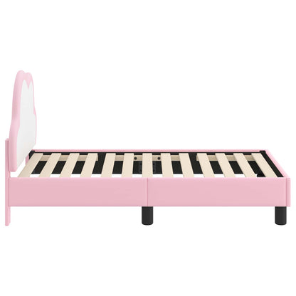 Struttura letto per bambini con testata Rosa 70 x 140 cm PU