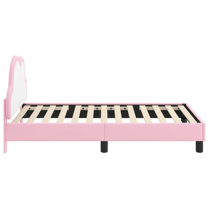 Struttura letto bambini con testata Rosa 80 x 160 cm PU