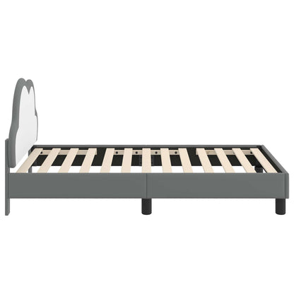 Struttura letto bambini con testata Grigio chiaro 80 x 160 cm