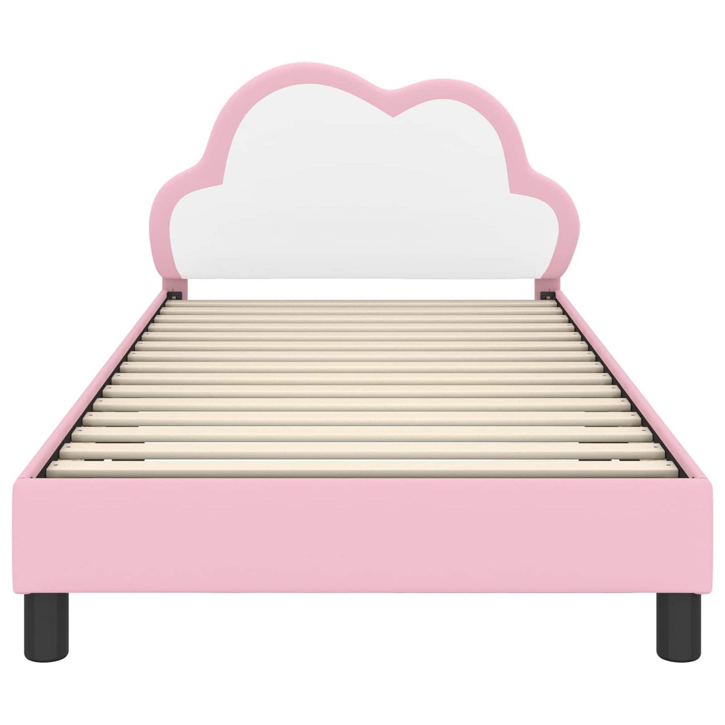 Struttura letto bambini con testata Rosa 80 x 200 cm PU