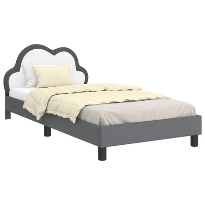 Struttura letto bambini con testata Grigio chiaro 80 x 200 cm