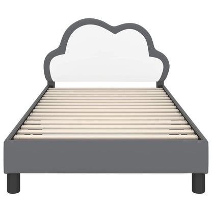 Struttura letto bambini con testata Grigio chiaro 80 x 200 cm