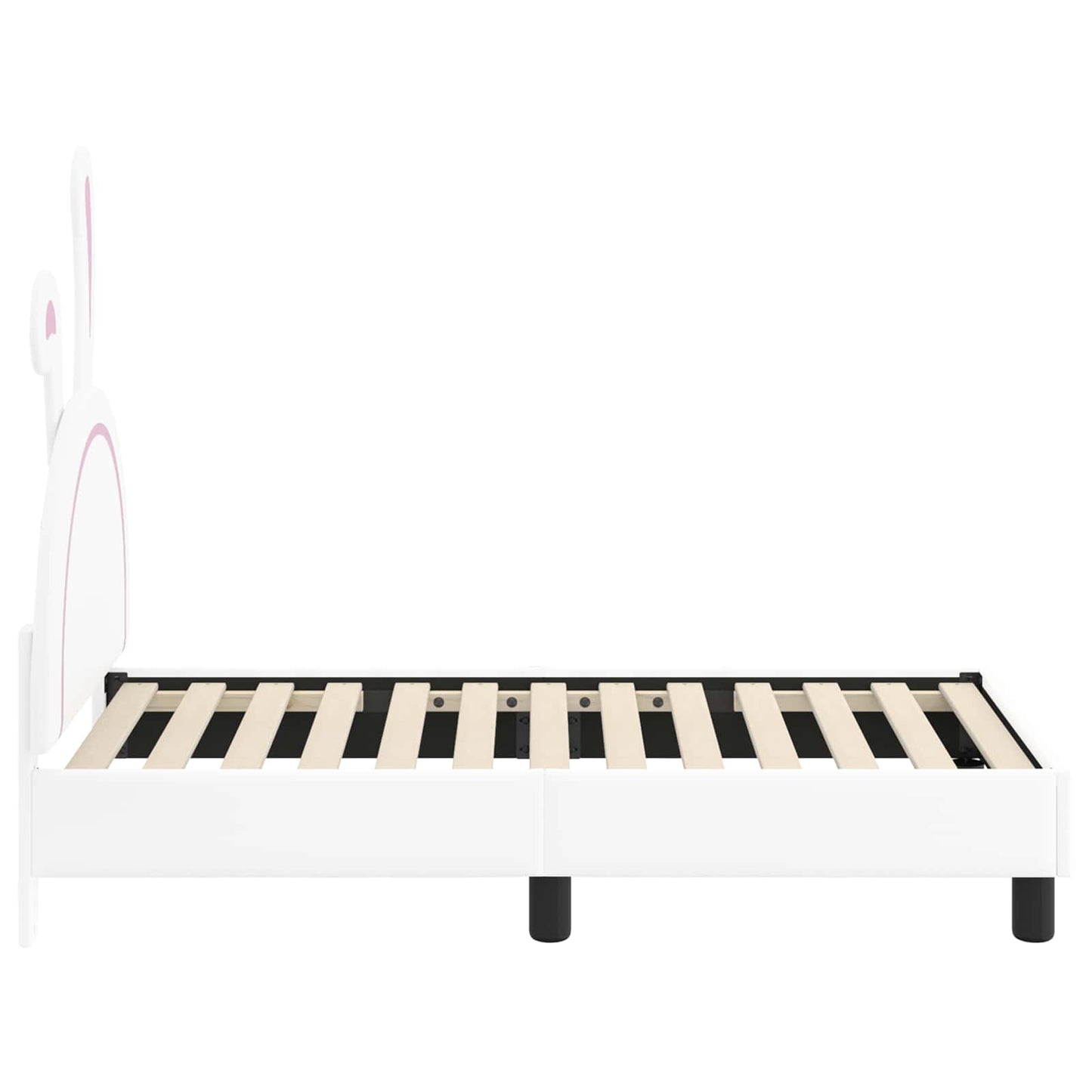 Struttura letto per bambini con testata Bianco 70 x 140 cm PU