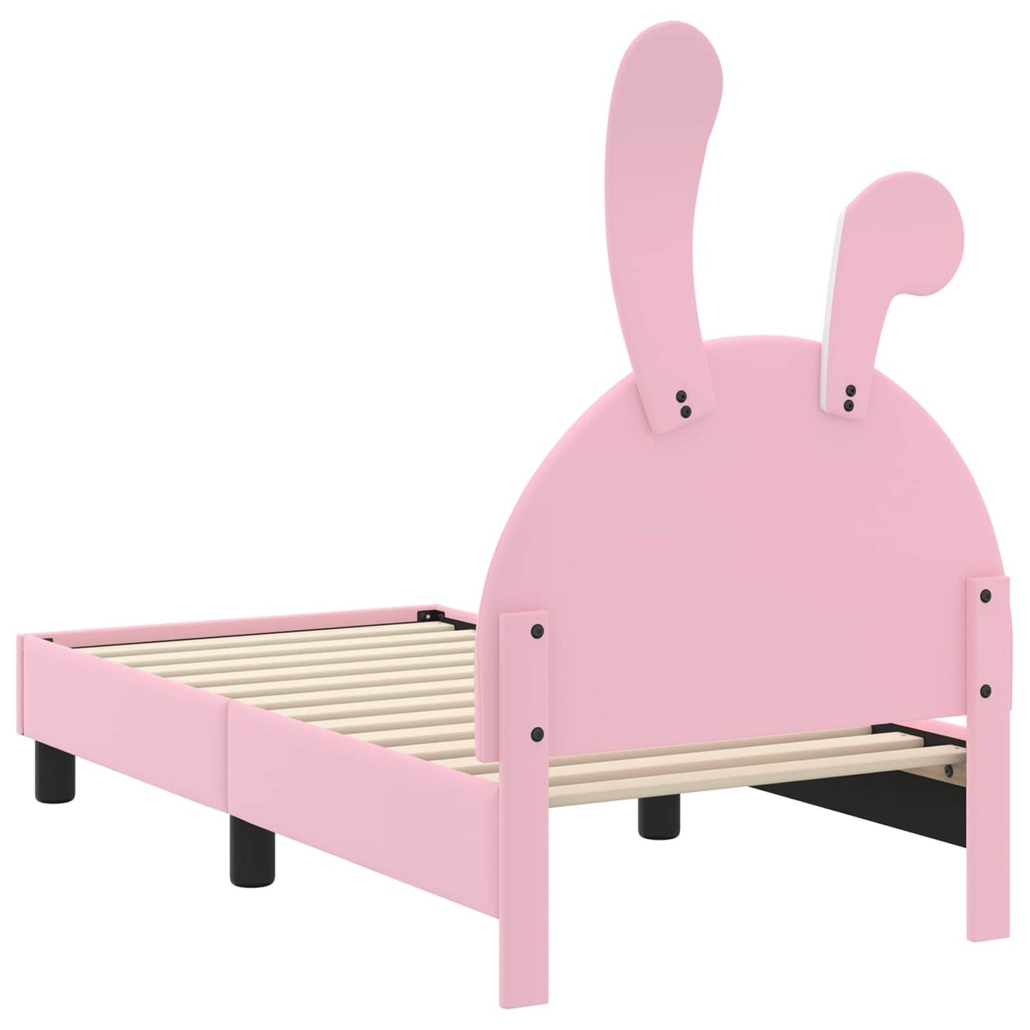 Struttura letto per bambini con testata Rosa 70 x 140 cm PU